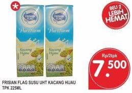 Promo Harga FRISIAN FLAG Susu UHT Purefarm Kacang Hijau per 2 pcs 225 ml - Superindo