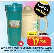 Promo Harga SEIV Mug +Tutup/ONYX Frosty Cooler Bulat   - Superindo