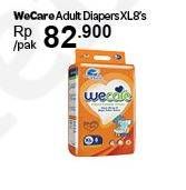 Promo Harga We Care Adult Diapers XL8 8 pcs - Carrefour