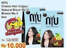 Promo Harga NYU Hair Color Nature Natural Brown, Black  - Indomaret