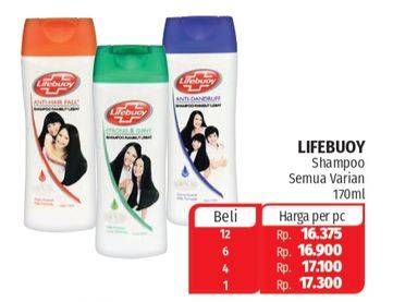 Promo Harga LIFEBUOY Shampoo All Variants 170 ml - Lotte Grosir
