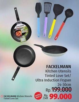 Promo Harga FACKELMANN Kitchen Utensils Tinted Love Set/ Ultra Induction Frypan 24-30cm  - LotteMart
