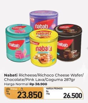 Promo Harga Nabati Bites Richeese, Richoco, Pink Lava, Goguma 287 gr - Carrefour