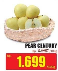 Promo Harga Pear Century per 100 gr - Hari Hari