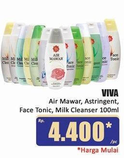 Promo Harga VIVA Air Mawar, Astringent, Face Tonic, Milk Cleanser 100ml  - Hari Hari