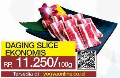 Promo Harga Daging Sapi Slice per 100 gr - Yogya