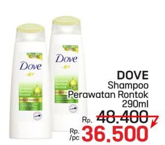 Promo Harga Dove Serum Sampo Perawatan Rambut Rontok 290 ml - LotteMart