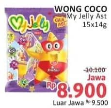 Promo Harga Wong Coco My Jelly per 15 pcs 14 gr - Alfamidi
