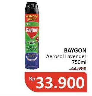 Promo Harga BAYGON Insektisida Spray Silky Lavender 750 ml - Alfamidi