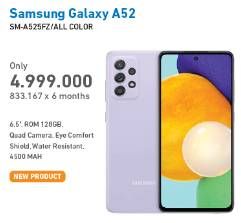 Promo Harga SAMSUNG Galaxy A52 Awesome White 128GB  - Electronic City