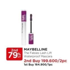 Promo Harga Maybelline The Falsies Lash Lift Waterproof Mascara 30 gr - Watsons