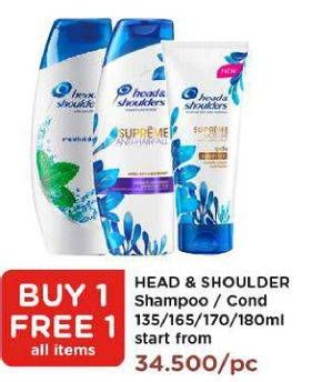 Promo Harga Head & Shoulder Shampoo Conditioner  - Watsons