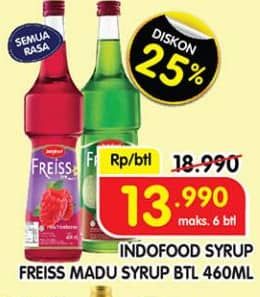 Promo Harga Freiss Syrup Squash 500 ml - Superindo