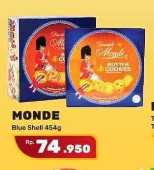 Promo Harga Monde Butter Cookies 454 gr - Yogya