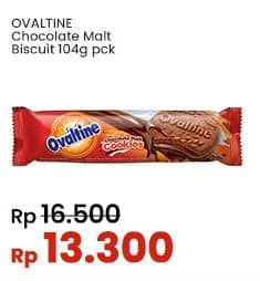 Promo Harga Ovaltine Chocolate Malt Cookies 104 gr - Indomaret