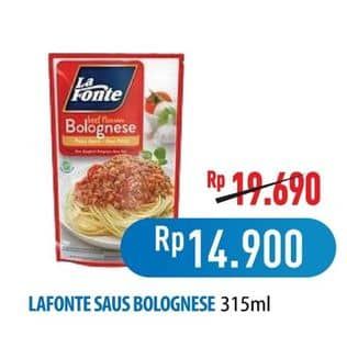 Promo Harga La Fonte Saus Pasta Bolognese 315 gr - Hypermart