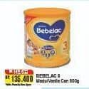 Promo Harga Bebelac 3 Susu Pertumbuhan Madu, Vanila 800 gr - Alfamart