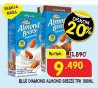 Promo Harga Blue Diamond Almond Breeze All Variants 180 ml - Superindo