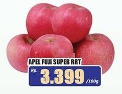 Promo Harga Apel Fuji Super RRT per 100 gr - Hari Hari