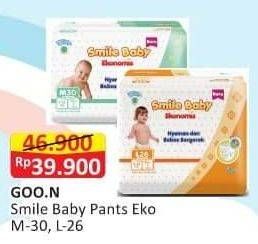 Promo Harga Goon Smile Baby Ekonomis Pants L26, M30 26 pcs - Alfamart