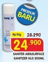 Promo Harga SANITER Air & Surface Sanitizer Aerosol 200 ml - Superindo