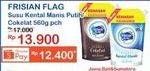 Promo Harga FRISIAN FLAG Susu Kental Manis Cokelat, Putih 560 gr - Indomaret