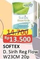 Promo Harga Softex Daun Sirih Wing 23cm 20 pcs - Alfamart