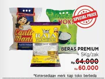 Promo Harga Beras Premium 5 kg - LotteMart