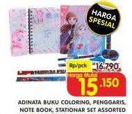 Promo Harga ADINATA Coloring Book/Ruler/Stationart Set/Note Book  - Superindo