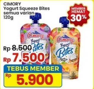 Promo Harga Cimory Squeeze Yogurt All Variants 120 gr - Indomaret