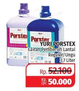 Promo Harga YURI PORSTEX Pembersih Porselen Ungu, Regular 3700 ml - Lotte Grosir