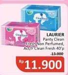 Promo Harga Laurier Pantyliner Cleanfresh NonPerfumed, Perfumed 40 pcs - Alfamidi