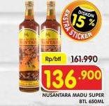 Promo Harga MADU NUSANTARA Madu Super 650 ml - Superindo