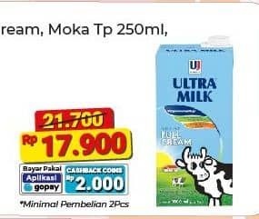 Promo Harga Ultra Milk Susu UHT Coklat, Full Cream 1000 ml - Alfamart