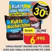 Promo Harga kokola malkist crackers susu/ kukis susu vanilla & mochachino  - Superindo