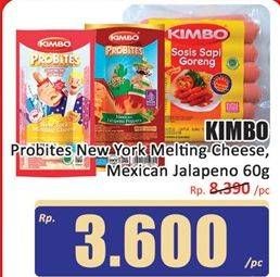 Promo Harga Kimbo Probites New York Melting Cheese, Mexican Jalapeno Poppers 60 gr - Hari Hari