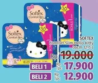 Promo Harga Softex Comfort Slim 36cm 13 pcs - LotteMart