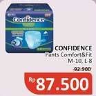 Promo Harga Confidence Adult Diapers Heavy Flow L8, M10 8 pcs - Alfamidi
