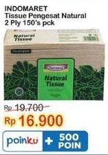 Promo Harga INDOMARET Natural Tissue 150 pcs - Indomaret