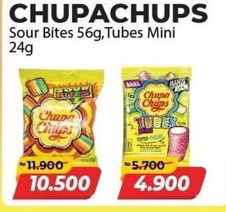 Promo Harga Chupa Chups Sour Bites 56 gr - Alfamart