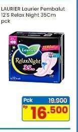 Promo Harga Laurier Relax Night 35cm 12 pcs - Indomaret