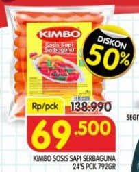 Promo Harga Kimbo Sosis Sapi Serbaguna 792 gr - Superindo