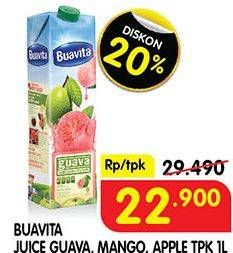 Promo Harga BUAVITA Fresh Juice Guava, Mango, Apple 1000 ml - Superindo