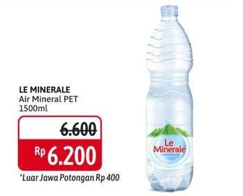 Promo Harga LE MINERALE Air Mineral 1500 ml - Alfamidi