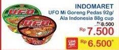 Promo Harga NISSIN UFO Mie Instan Goreng Pedas, Goreng Ala Indonesia 88 gr - Indomaret