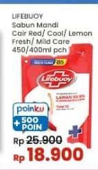 Promo Harga Lifebuoy Body Wash Cool Fresh, Lemon Fresh, Mild Care, Total 10 400 ml - Indomaret