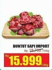 Promo Harga Oxtail Sapi Import per 100 gr - Hari Hari