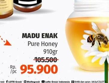 Promo Harga Madu Enak Pure Honey 910 gr - Lotte Grosir