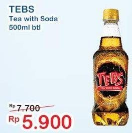 Promo Harga TEBS Tea With Soda 500 ml - Indomaret