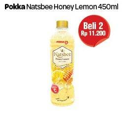 Promo Harga POKKA Natsbee Drink Honey Lemon per 2 botol 450 ml - Carrefour